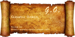 Gusatu Ozmin névjegykártya